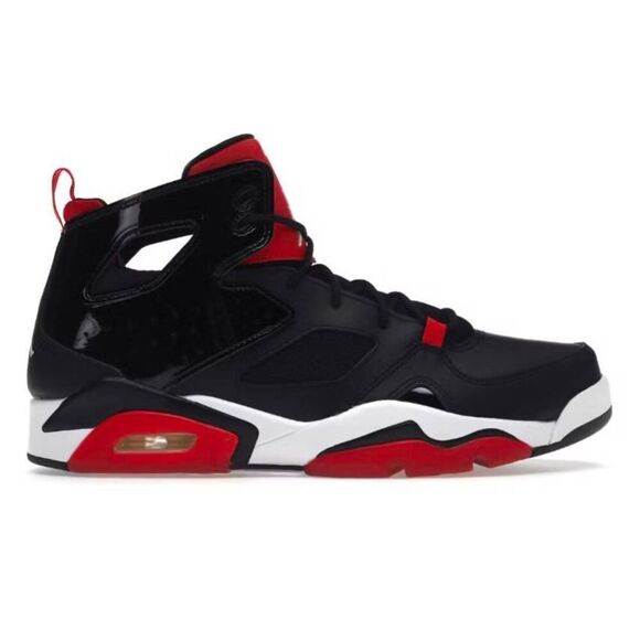 NIKE Air Jordan Flight Club 91 "Black University Red" Sneakers Size 12 - Picture 1 of 11